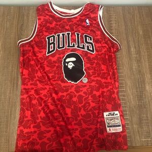 Bape Mitchell ness basketball jersey
